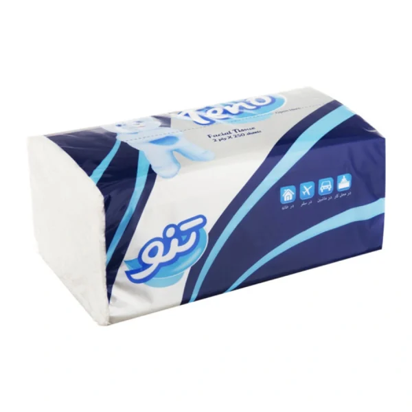 خرید دستمال کاغذی 2 لایه تنو 250 برگ