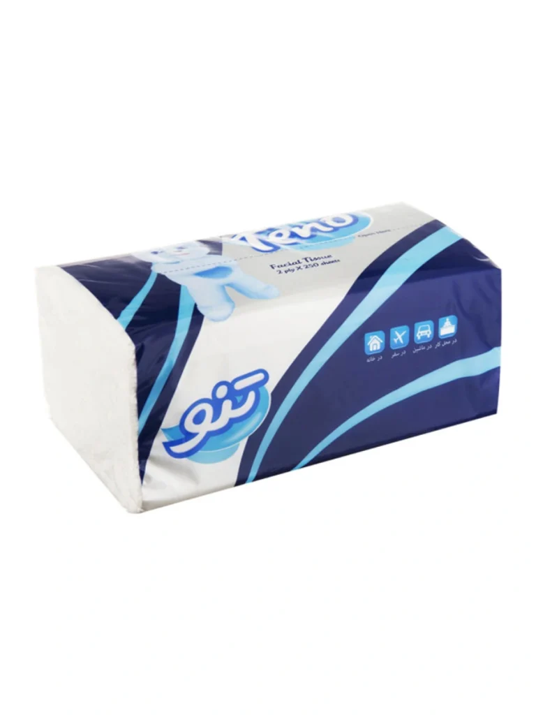 خرید دستمال کاغذی 2 لایه تنو 250 برگ